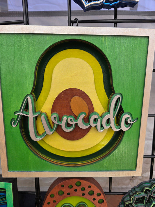 Avocado mandala