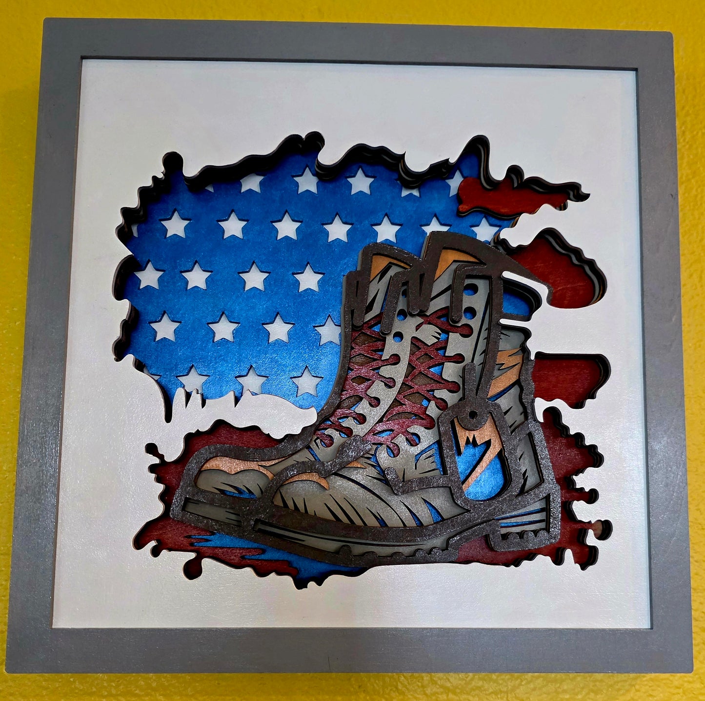 Army boot mandala