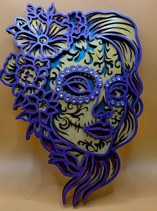 Sugar skull woman