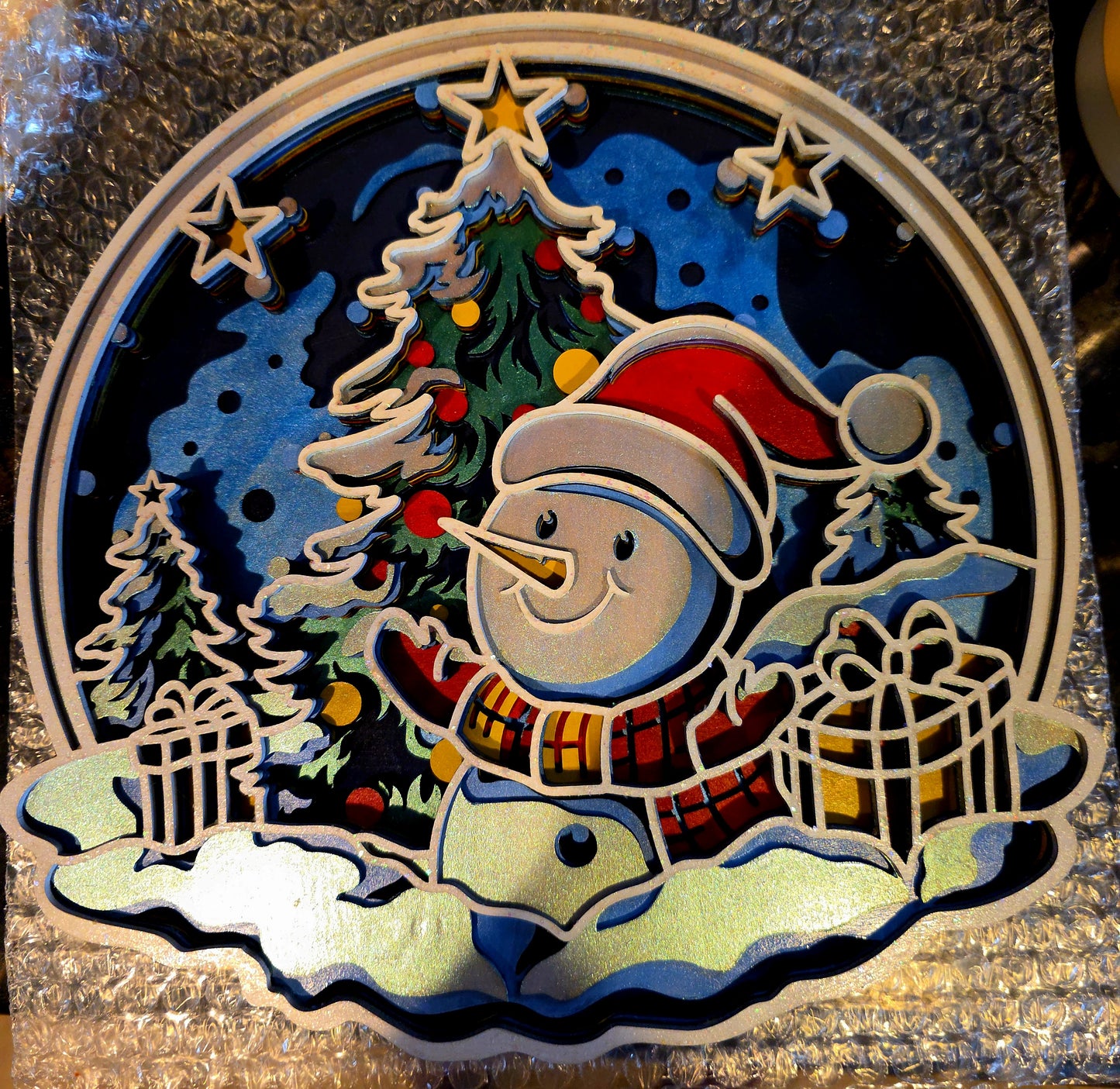 Snowman mandala