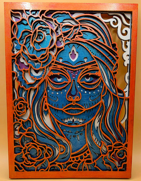 Sugar skull woman