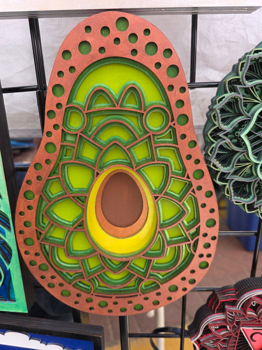 Fancy avocado mandala